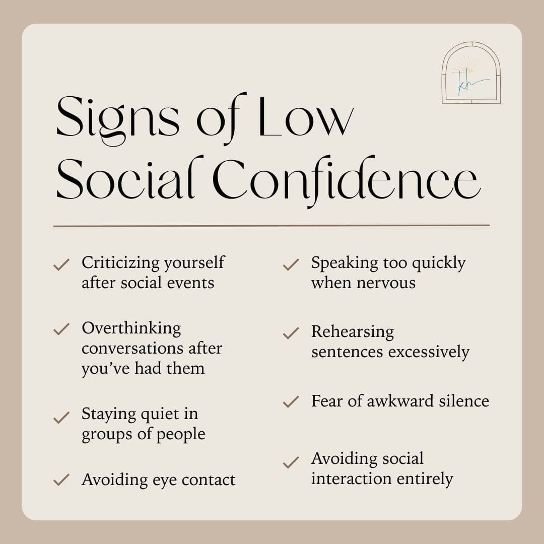 Signs of Low Social Confidence