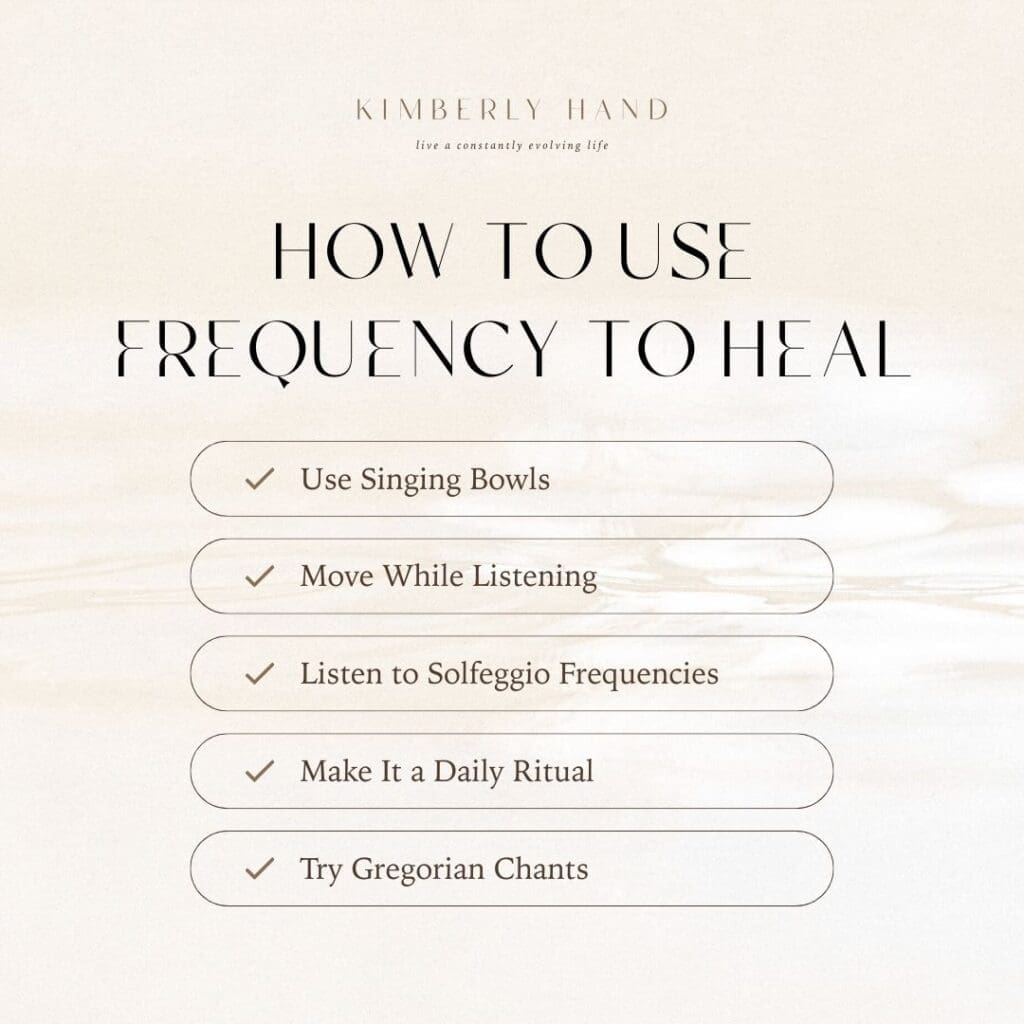 How to use frequency to heal
