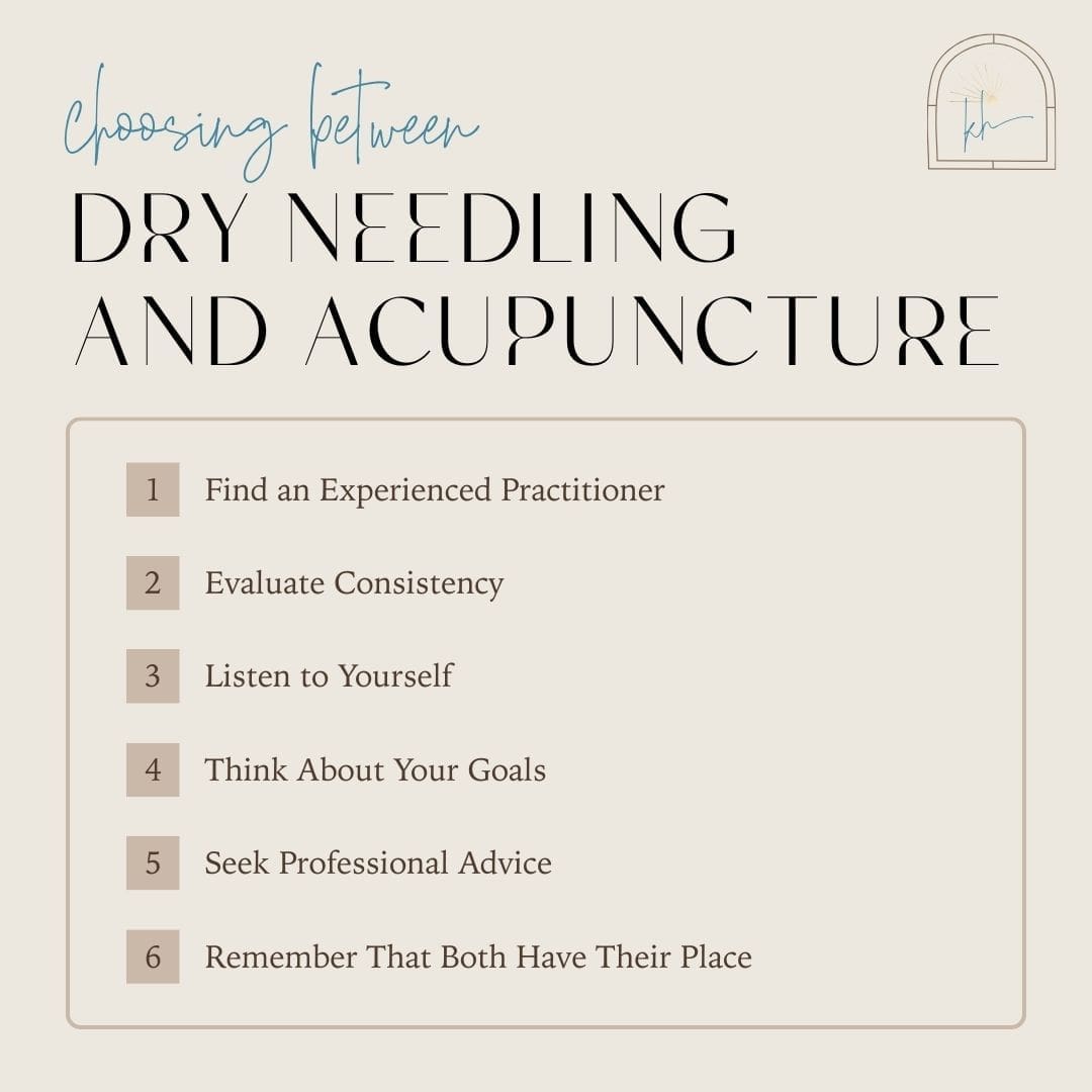 Choosing Between Dry Needling and Acupuncture