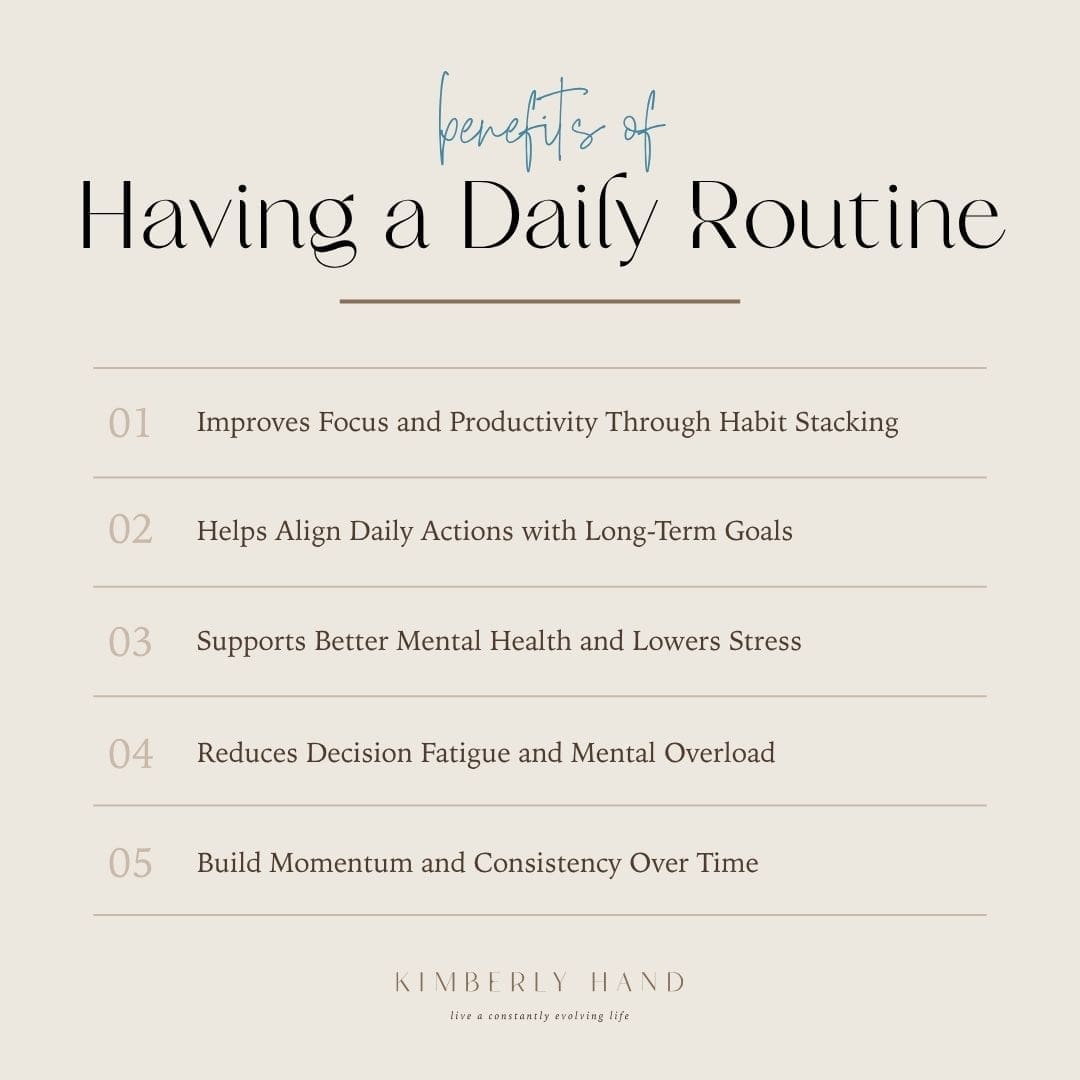 What Are the Benefits of Having a Daily Routine
