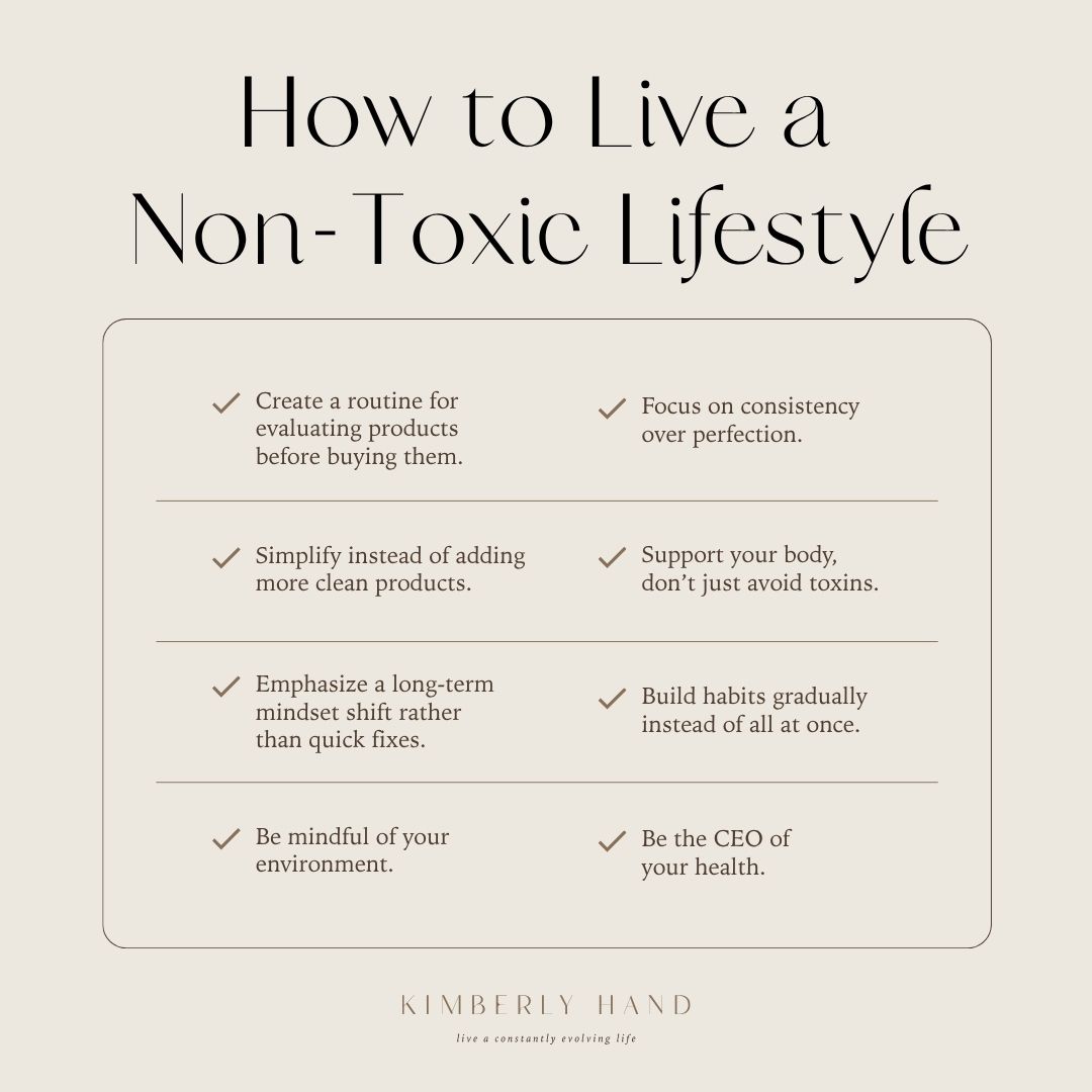 How to Live a Non-Toxic Lifestyle