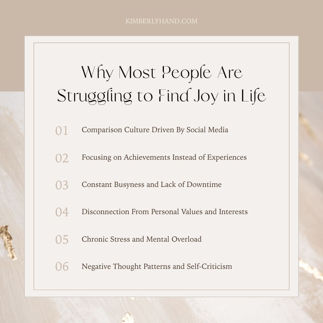 Why Most People Are Struggling to Find Joy in Life